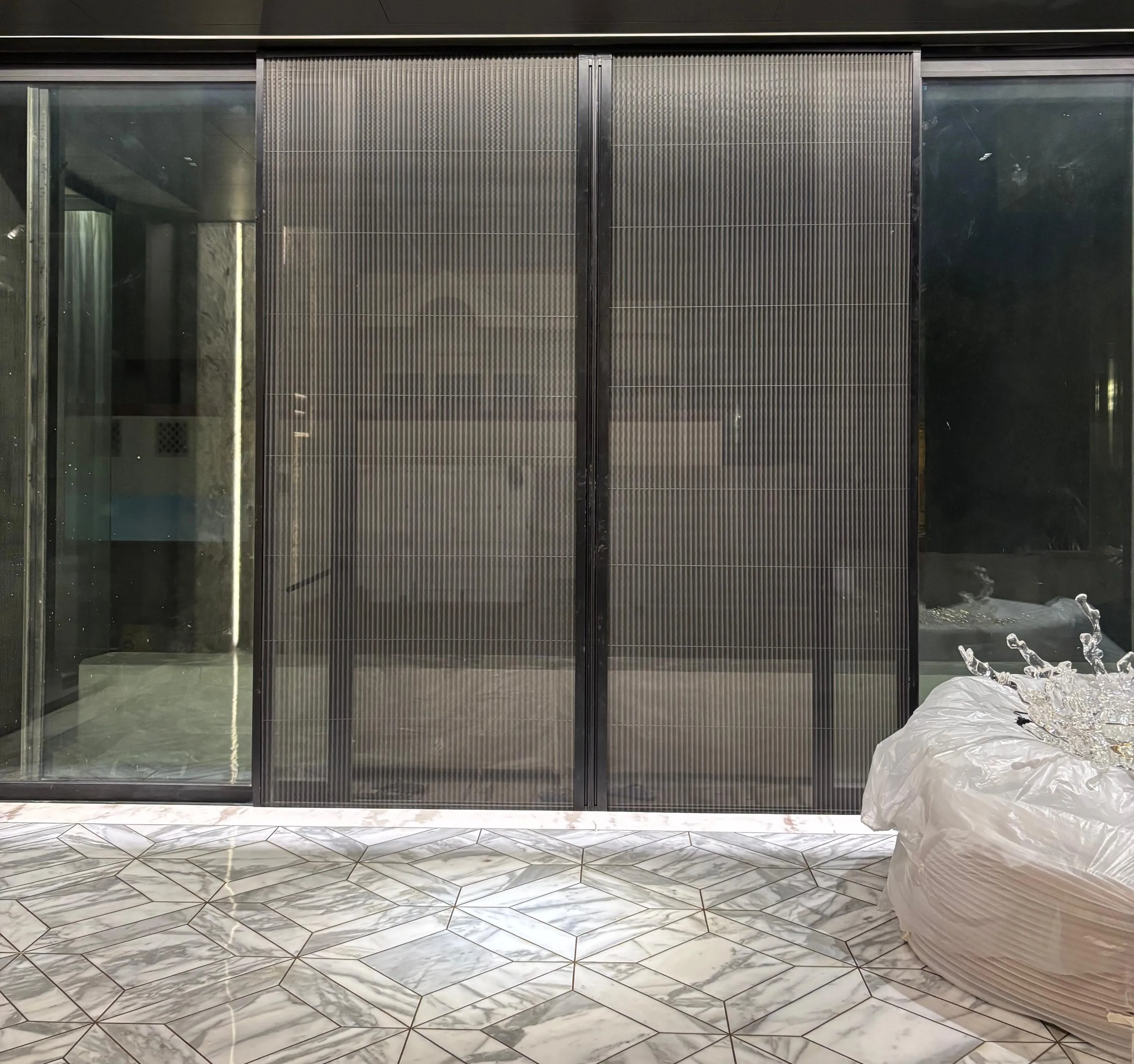 Double Shutter Pleated Mesh System